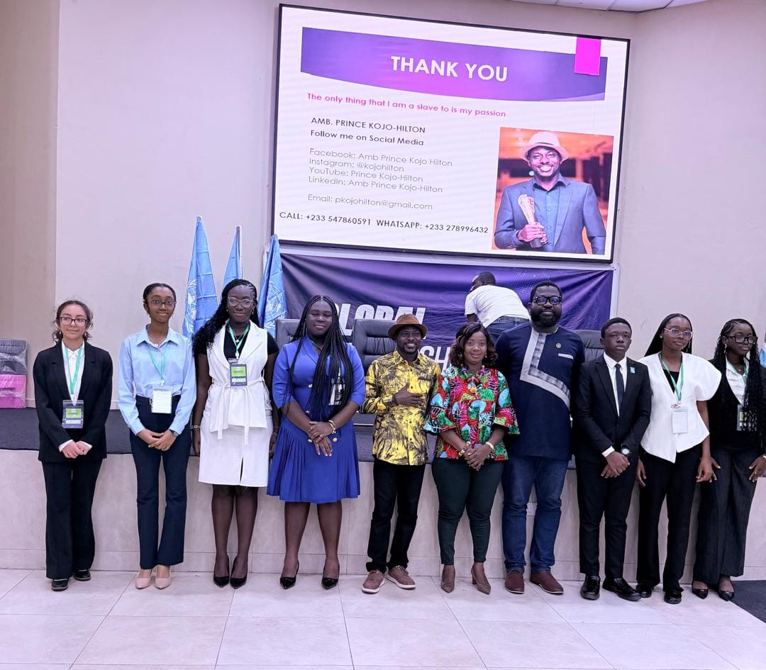 Prince Kojo-Hilton with delegates and organisers after his session at the global leadership summit