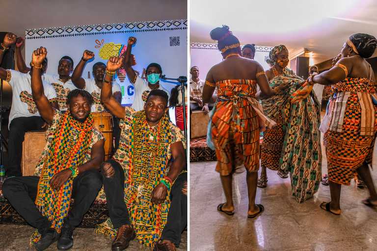 União Cultural Jama de Gana, of which Francis was a percussionist and singer from 2019 to 2021