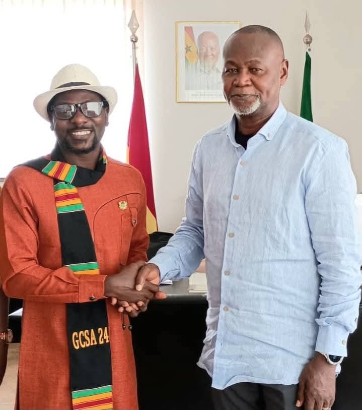 Prince Kojo-Hilton with Ambassador Nii Namoale Amasah, Head of Ghana Mission in Brazil