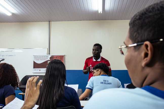 Ijexá with Ghana, second edition — music workshops and performances at schools and cultural centres in Ceilândia, DF, 2025