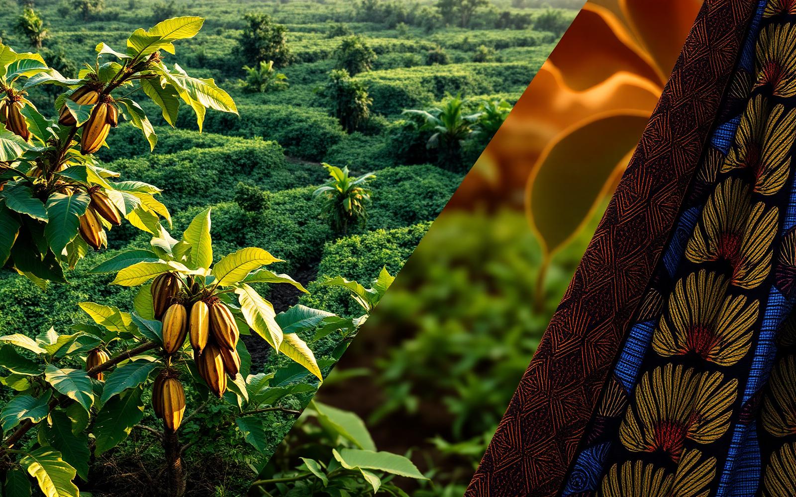 Brazilian agriculture and artisan textiles representing the Agriculture & Art Summit