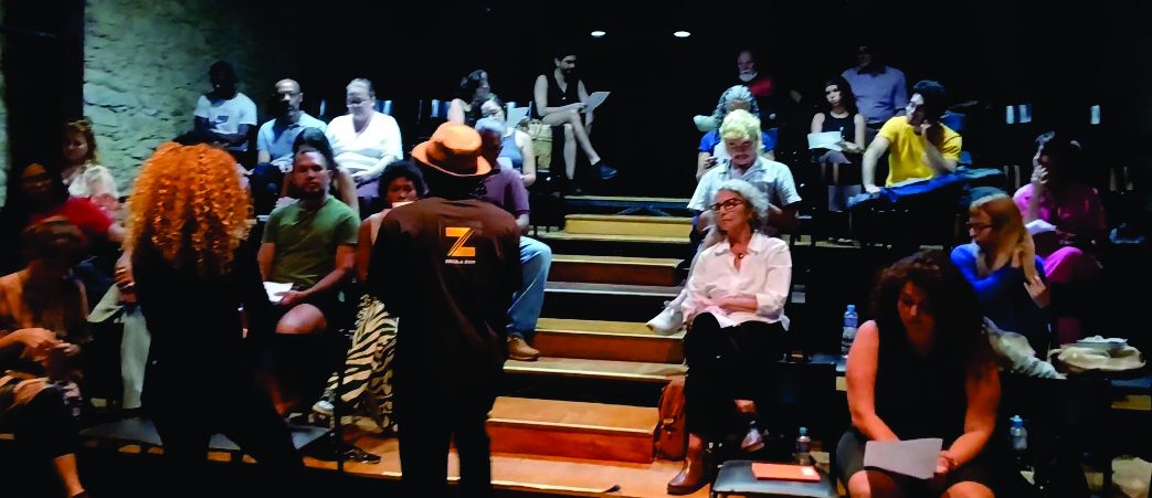 Participants seated at the Casa das Artes de Laranjeiras masterclass in Rio de Janeiro