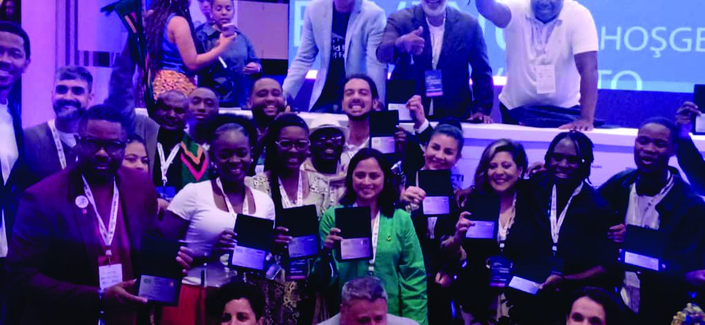 Delegates at the World Forum of Favelas in Rio de Janeiro